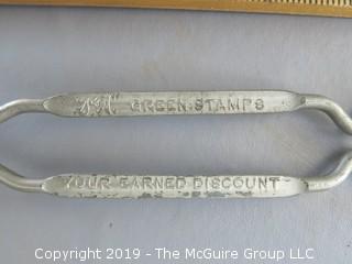 (3) Spatulas metal spatulas - 2 with advertisers stamped on handle