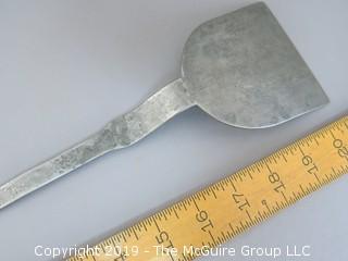 Hand Wrought Iron Spatula (Note Pattern Cut on Handle)