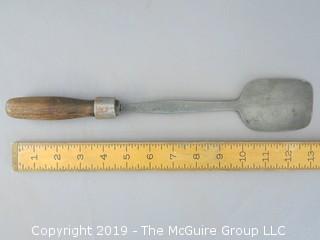 Wood Forged Iron Spatula with Wood Handle