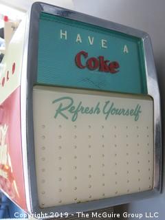 1958 Coca-Cola Soda Fountain Machine; appears mostly intact, includes original carbonator that powers up