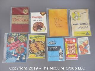 Curated Collection of Food Manufacturer Recipe Pamphlets, etc. 