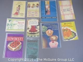 Curated Collection of Food Manufacturer Recipe Pamphlets, etc. 