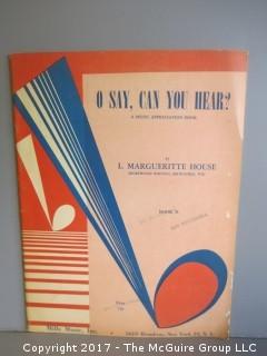 Collection of Sheet Music.  See all the photos