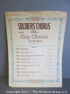 Collection of Sheet Music.  See all the photos