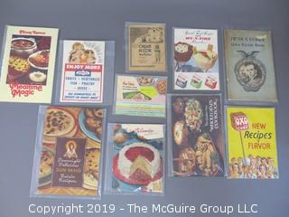 Curated Collection of Food Manufacturer Recipe Pamphlets, etc. 