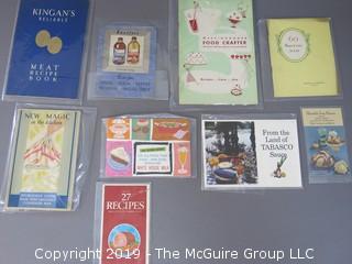 Curated Collection of Food Manufacturer Recipe Pamphlets, etc. 