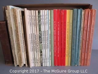 Collection of books including Historical Quarterly's from W. Tennessee, E. Tennessee, Pennsylvania, North Carolina, Mississippi, and Virginia.  Also includes "Dulany's History of Maryland, 1632 - 1882. See multiple photos 