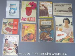 Curated Collection of Food Manufacturer Recipe Pamphlets, etc. 