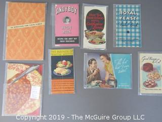 Curated Collection of Food Manufacturer Recipe Pamphlets, etc. 