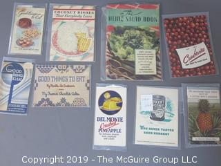 Curated Collection of Food Manufacturer Recipe Pamphlets, etc. 