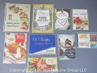 Curated Collection of Food Manufacturer Recipe Pamphlets, etc. 