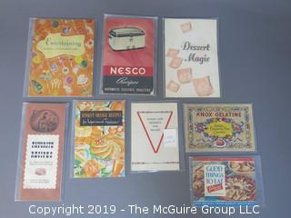 Curated Collection of Food Manufacturer Recipe Pamphlets, etc. 