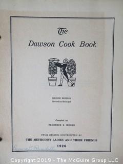 (2) Cookbooks; including "The Dawson Cookbook, 1926