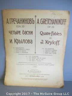 Collection of Sheet Music.  See all the photos