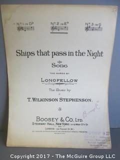 Collection of Sheet Music.  See all the photos