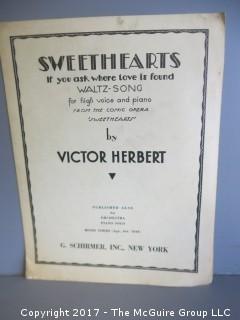 Collection of Sheet Music.  See all the photos