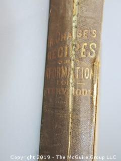 "Dr. Chase's Recipes: Information for Everyboby"; 1872