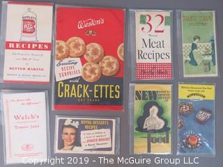 Curated Collection of Food Manufacturer Recipe Pamphlets, etc. 