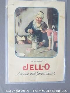 1922 Norman Rockwell Illustrated "Jello" Brand Food Manufacturer Recipe Pamphlet 