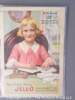 1918 Rose O'Neil Illustrated "Jello" Brand Food Manufacturer Recipe Pamphlet 