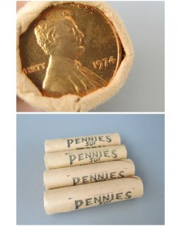 (4) Rolls of 1974 Cents