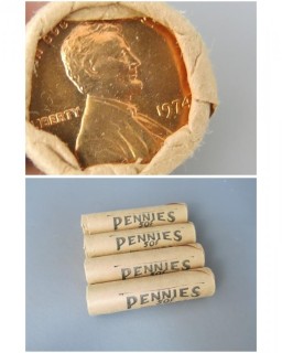 (4) Rolls of 1974 Cents