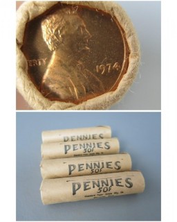 (4) Rolls of 1974 Cents