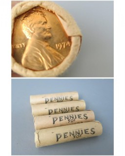 (4) Rolls of 1974 Cents