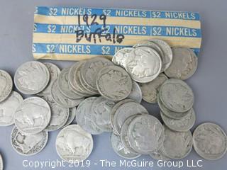 Roll of 1929 Buffalo nickels