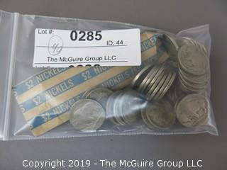 Roll of 1929 Buffalo nickels