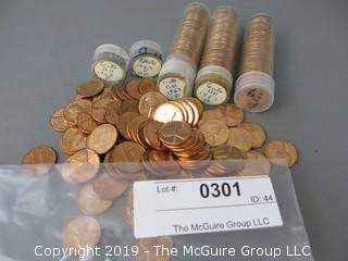 (5) Rolls of 1963-D BU Cents