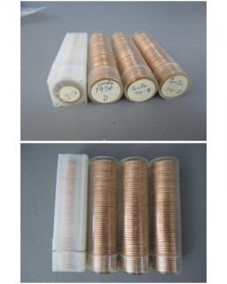 (4) Rolls of 1974-D Cents