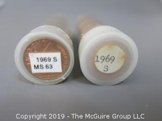 (2) Rolls of 1969-S Cents