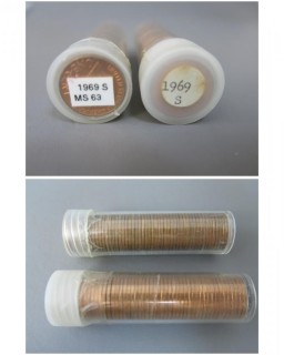 (2) Rolls of 1969-S Cents