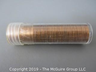 Roll of 1960 "L.D." BU Cents