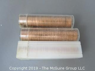 (3) Rolls of 1974-D Cents; BU