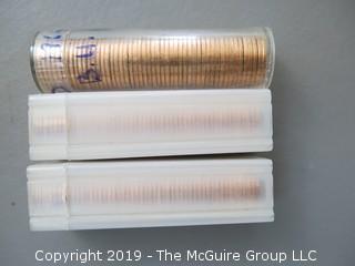 (3) Rolls of 1964-D Cents; BU