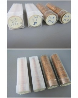 (4) Rolls of 1973-D; BU