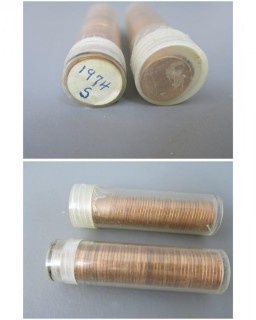 (2) Rolls of 1974 Cents