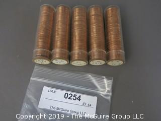 (5) Rolls of 1974-D Cents