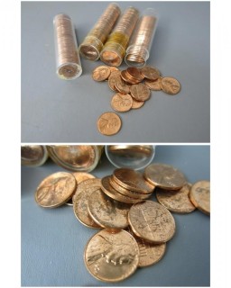 (4) Rolls of 1964 Cents