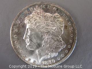 (1) 1879. (1) 1880, and (1) 1881 Silver Dollar Set; including COA by American Historic Society 