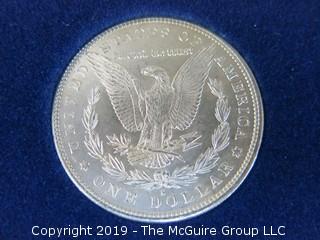 (1) 1879. (1) 1880, and (1) 1881 Silver Dollar Set; including COA by American Historic Society 