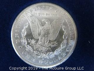 (1) 1879. (1) 1880, and (1) 1881 Silver Dollar Set; including COA by American Historic Society 