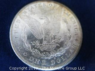 (1) 1879. (1) 1880, and (1) 1881 Silver Dollar Set; including COA by American Historic Society 