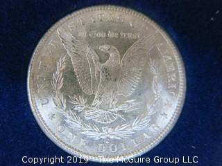 (1) 1879. (1) 1880, and (1) 1881 Silver Dollar Set; including COA by American Historic Society 