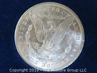 (1) 1879. (1) 1880, and (1) 1881 Silver Dollar Set; including COA by American Historic Society 