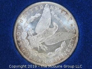 (1) 1879. (1) 1880, and (1) 1881 Silver Dollar Set; including COA by American Historic Society 