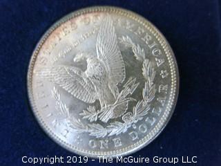 (1) 1879. (1) 1880, and (1) 1881 Silver Dollar Set; including COA by American Historic Society 