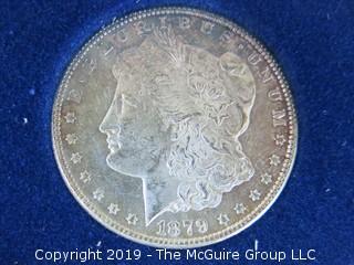 (1) 1879. (1) 1880, and (1) 1881 Silver Dollar Set; including COA by American Historic Society 